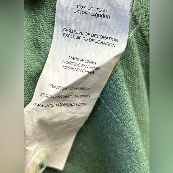 Original Penguin Polo in Green - Picture 4 of 4